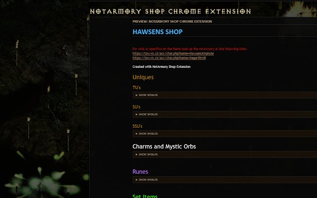 NotArmory Shop Extension  from Chrome web store to be run with OffiDocs Chromium online NotArmory Shop Extension  from Chrome web store to be run with OffiDocs Chromium online