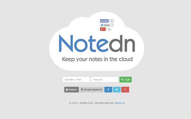 Notedn.com daripada kedai web Chrome untuk dijalankan dengan OffiDocs Chromium dalam talian