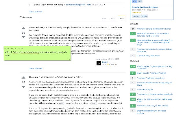 NoteIt  from Chrome web store to be run with OffiDocs Chromium online