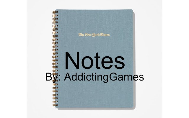 Notes By: AddictingGames from Chrome web store to be run with OffiDocs Chromium online Notes By: AddictingGames from Chrome web store to be run with OffiDocs Chromium online