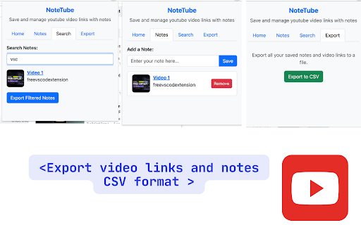 Chrome 网上应用店的 NoteTube 将与 OffiDocs Chromium 在线运行