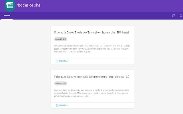 Noticias de Cine  from Chrome web store to be run with OffiDocs Chromium online