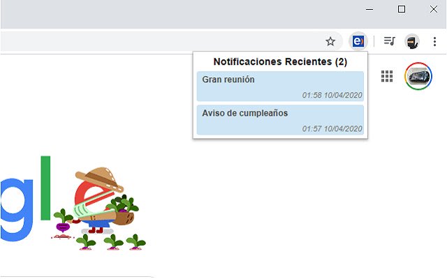 Notificaciones Chrome  from Chrome web store to be run with OffiDocs Chromium online