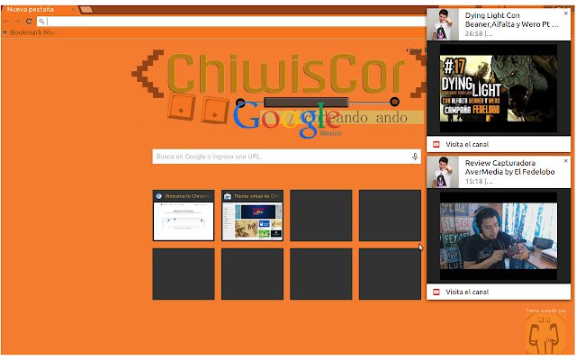Chrome 웹 스토어의 YouTube elfedelobo가 OffiDocs Chromium 온라인과 함께 실행된다는 알림