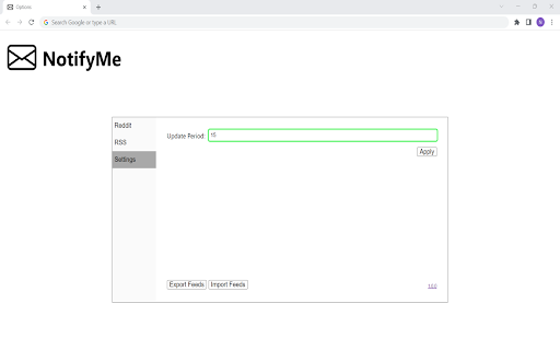 NotifyMe  from Chrome web store to be run with OffiDocs Chromium online