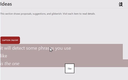 Notify phrases in your speech  from Chrome web store to be run with OffiDocs Chromium online