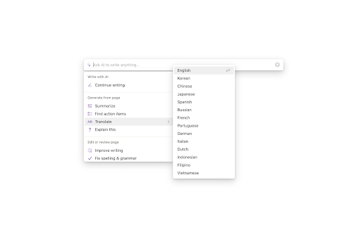 NotionAI插件版  from Chrome web store to be run with OffiDocs Chromium online
