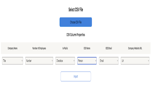 Importator Notion CSV: Importare fără efort a mapării datelor din magazinul web Chrome pentru a fi executată cu OffiDocs Chromium online Importator Notion CSV: Importare fără efort a mapării datelor din magazinul web Chrome pentru a fi executată cu OffiDocs Chromium online