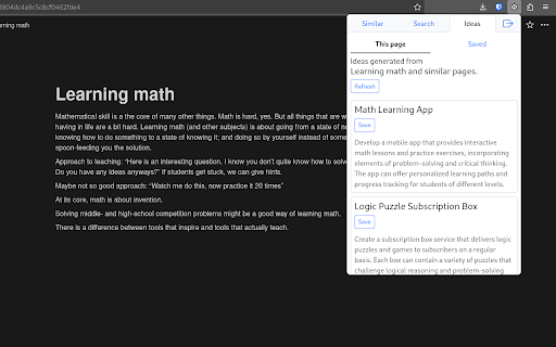 Notiondipity  from Chrome web store to be run with OffiDocs Chromium online