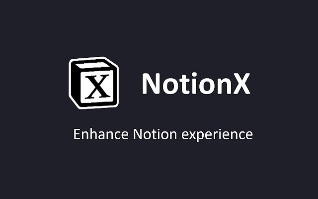 NotionX (para Notion) da Chrome Web Store para ser executado com OffiDocs Chromium online