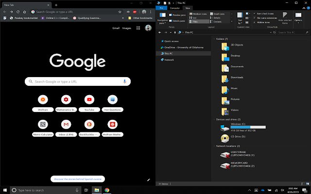 notUglyDarkMode  from Chrome web store to be run with OffiDocs Chromium online