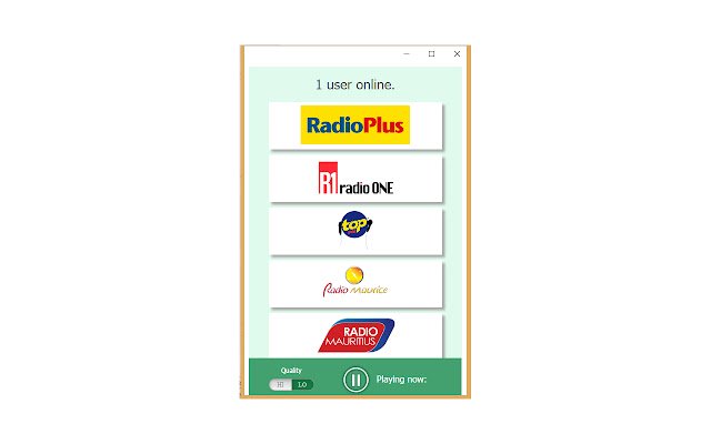 Nouradio Mauritius  from Chrome web store to be run with OffiDocs Chromium online
