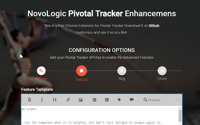Novo Tracker จาก Chrome เว็บสโตร์ที่จะรันด้วย OffiDocs Chromium ทางออนไลน์