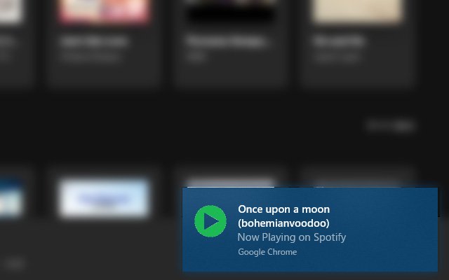 Notifier en cours de lecture pour Spotify [non officiel] de la boutique en ligne Chrome à exécuter avec OffiDocs Chromium en ligne
