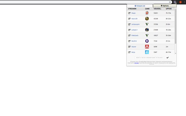 NgayonStreaming Twitch mula sa Chrome web store na tatakbo sa OffiDocs Chromium online