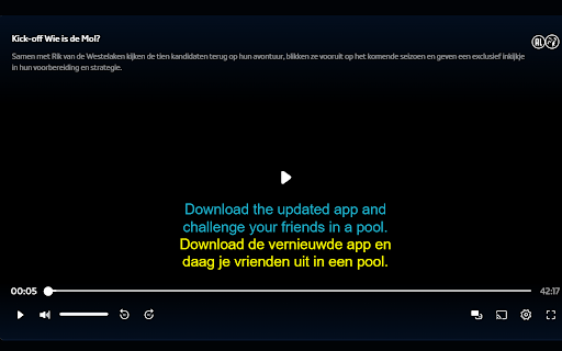 NPO Start Dual Subtitles  from Chrome web store to be run with OffiDocs Chromium online
