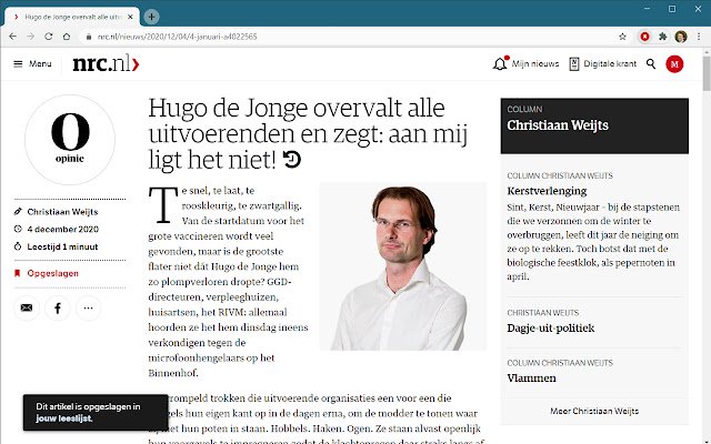 NRC leeslijst  from Chrome web store to be run with OffiDocs Chromium online