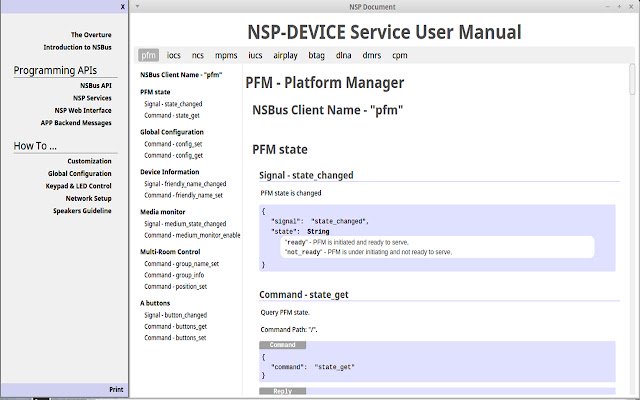 NSP Development Document Center من متجر Chrome الإلكتروني ليتم تشغيله مع OffiDocs Chromium عبر الإنترنت