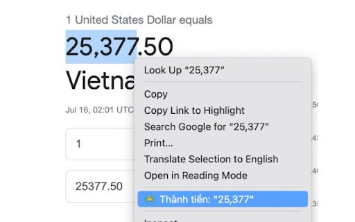 Num2VNDWords  from Chrome web store to be run with OffiDocs Chromium online