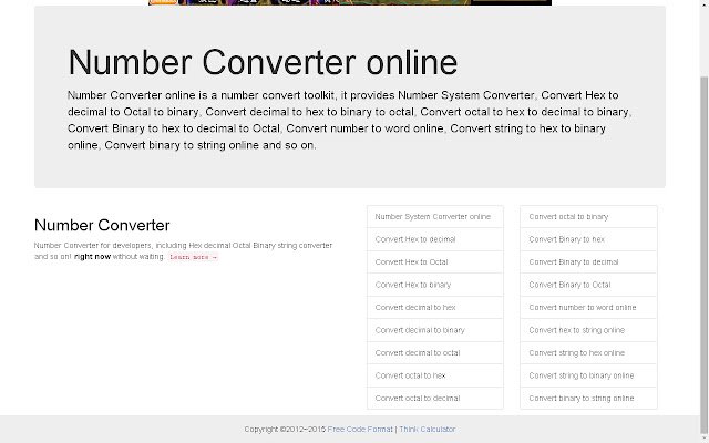 Chrome Web ストアからオンラインで Number Converter を実行し、OffiDocs Chromium online で実行する