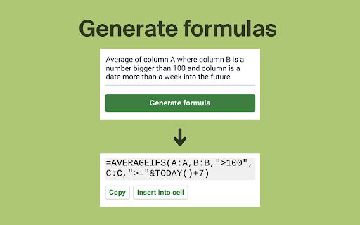 Numerous.ai  from Chrome web store to be run with OffiDocs Chromium online