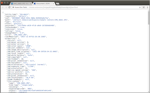 Nuxeo Dev Tools  from Chrome web store to be run with OffiDocs Chromium online