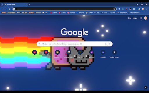 Nyan Cat  from Chrome web store to be run with OffiDocs Chromium online