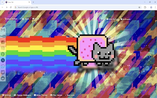 Nyan Cat Wallpaper  from Chrome web store to be run with OffiDocs Chromium online