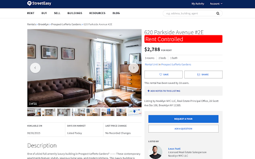 NYC Rent Controlled Listings  from Chrome web store to be run with OffiDocs Chromium online