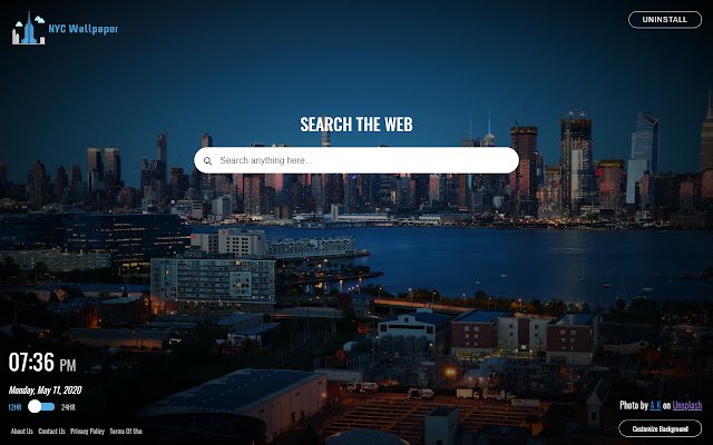 Papel de parede de Nova York da loja on-line do Chrome para ser executado com OffiDocs Chromium online