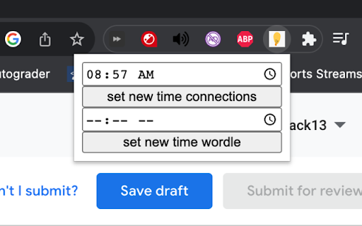 NYT Game Streak Saver  from Chrome web store to be run with OffiDocs Chromium online