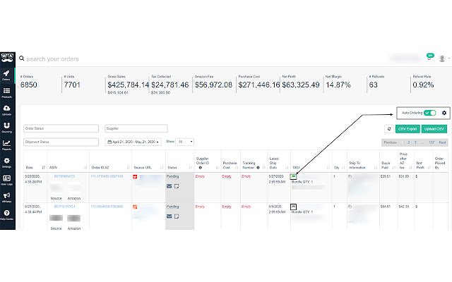 OAGenius Automatisch bestellen in de Chrome-webwinkel om te worden uitgevoerd met OffiDocs Chromium online