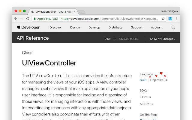 Objective C Apple Documentation  from Chrome web store to be run with OffiDocs Chromium online