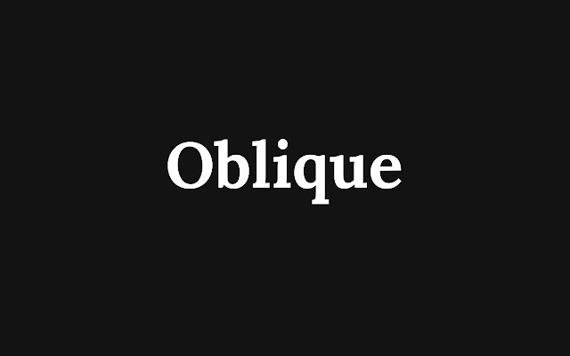 OffiDocs Chromium 온라인과 함께 실행될 Chrome 웹 스토어의 Oblique