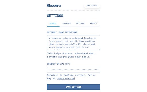 Obscura  from Chrome web store to be run with OffiDocs Chromium online
