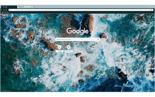 Ocean [ bird eye view]  from Chrome web store to be run with OffiDocs Chromium online