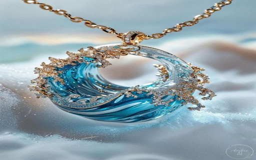 Ocean wave necklace wallpaper  from Chrome web store to be run with OffiDocs Chromium online