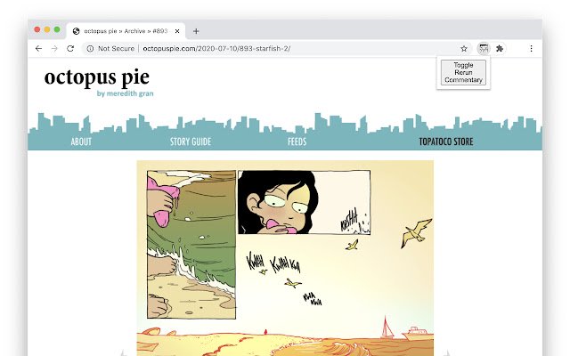 Octopus Pie Commentary  from Chrome web store to be run with OffiDocs Chromium online
