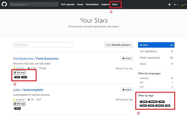 octotag for stars  from Chrome web store to be run with OffiDocs Chromium online