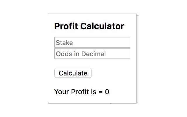 Odds and Stake  from Chrome web store to be run with OffiDocs Chromium online
