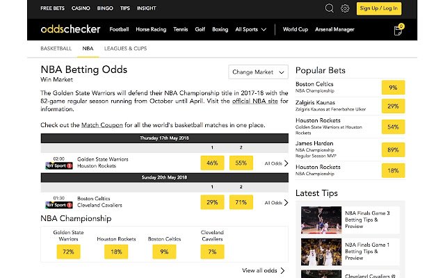 Oddschecker Converter  from Chrome web store to be run with OffiDocs Chromium online