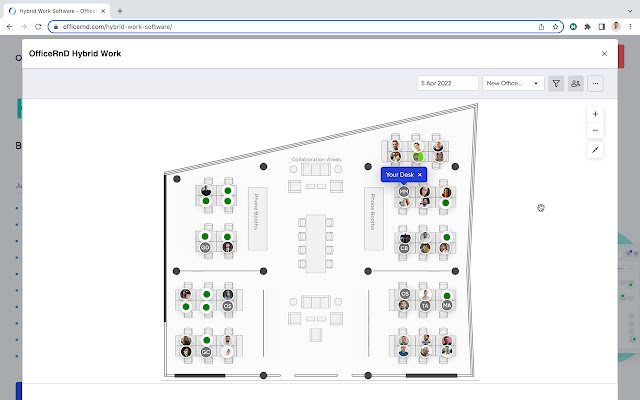OfficeRnD Hybrid Work  from Chrome web store to be run with OffiDocs Chromium online