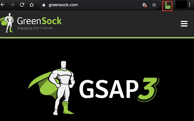 Official GSAP Sniffer  from Chrome web store to be run with OffiDocs Chromium online