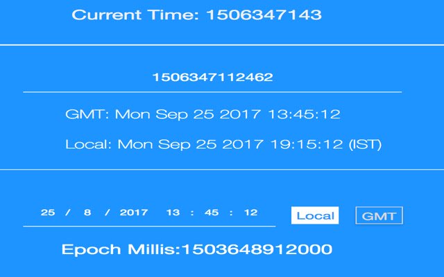 Offline Epoch Converter  from Chrome web store to be run with OffiDocs Chromium online