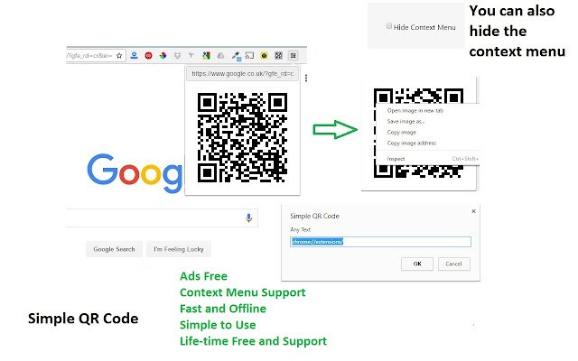 Offline QR Code Generator/Editor  from Chrome web store to be run with OffiDocs Chromium online