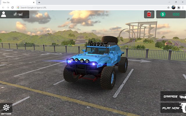 Gra Off Road 4x4 Jeep Simulator ze sklepu internetowego Chrome do uruchomienia z OffiDocs Chromium online