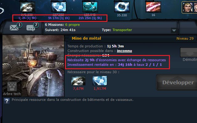 OGame UI++  from Chrome web store to be run with OffiDocs Chromium online