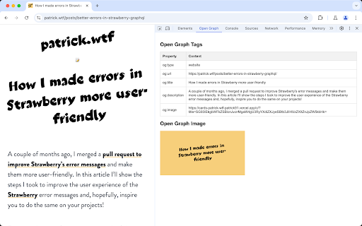 og devtools extension  from Chrome web store to be run with OffiDocs Chromium online