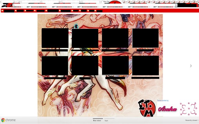 Okami Theme  from Chrome web store to be run with OffiDocs Chromium online
