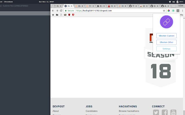 Oke.io Link Shortener  from Chrome web store to be run with OffiDocs Chromium online